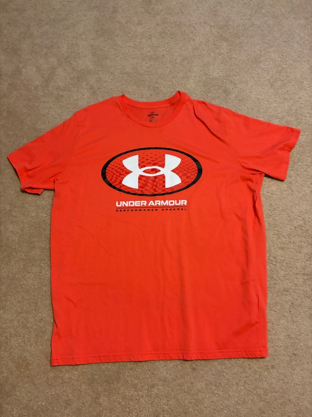 Under Armour Men’s Bright Orange Logo Short Sleeve Tee